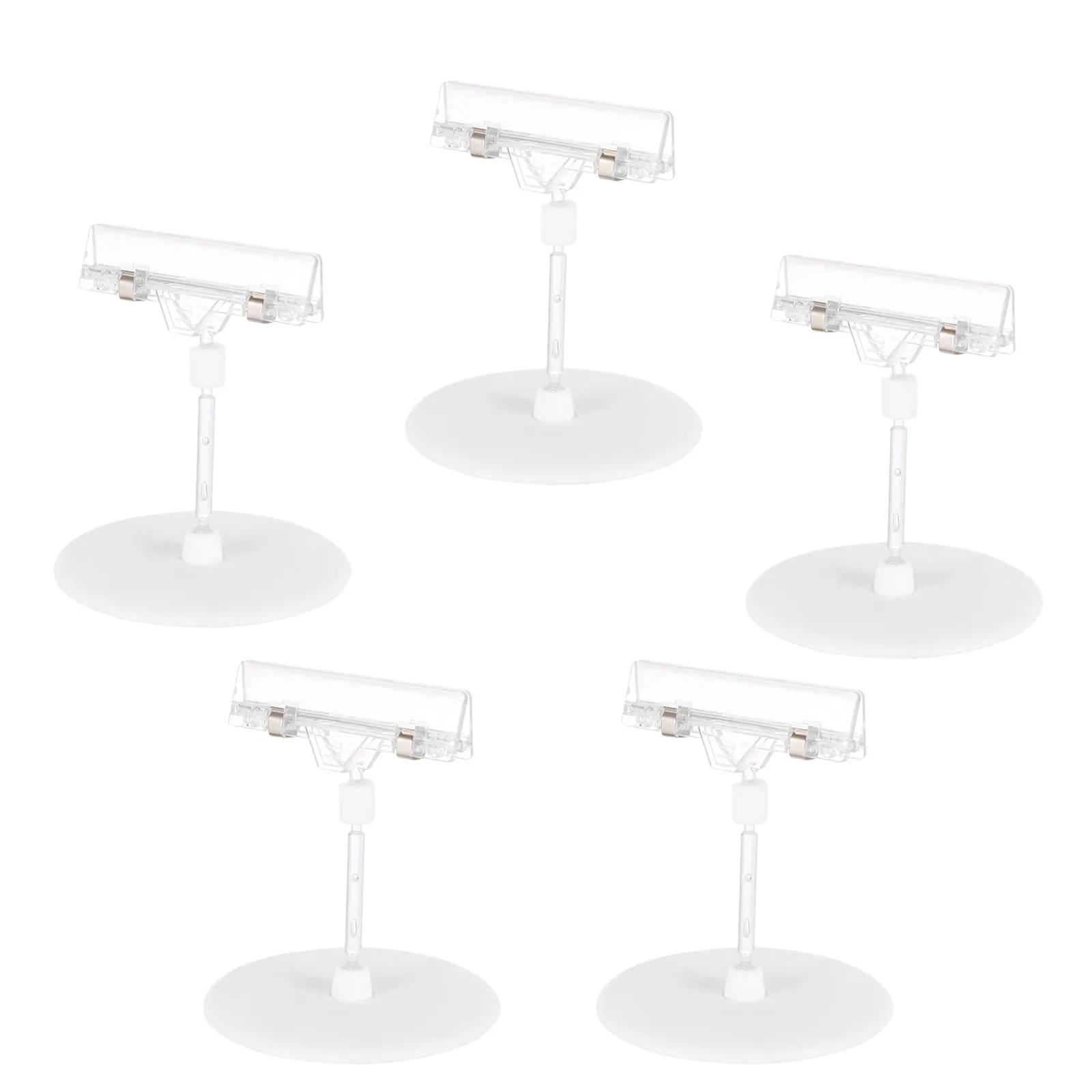

5Pcs Poster Clip Heavy Duty Plastic Price Tag Holder for Desk Advertising Display Stand Label Rack Supermarket Food Sign Holder
