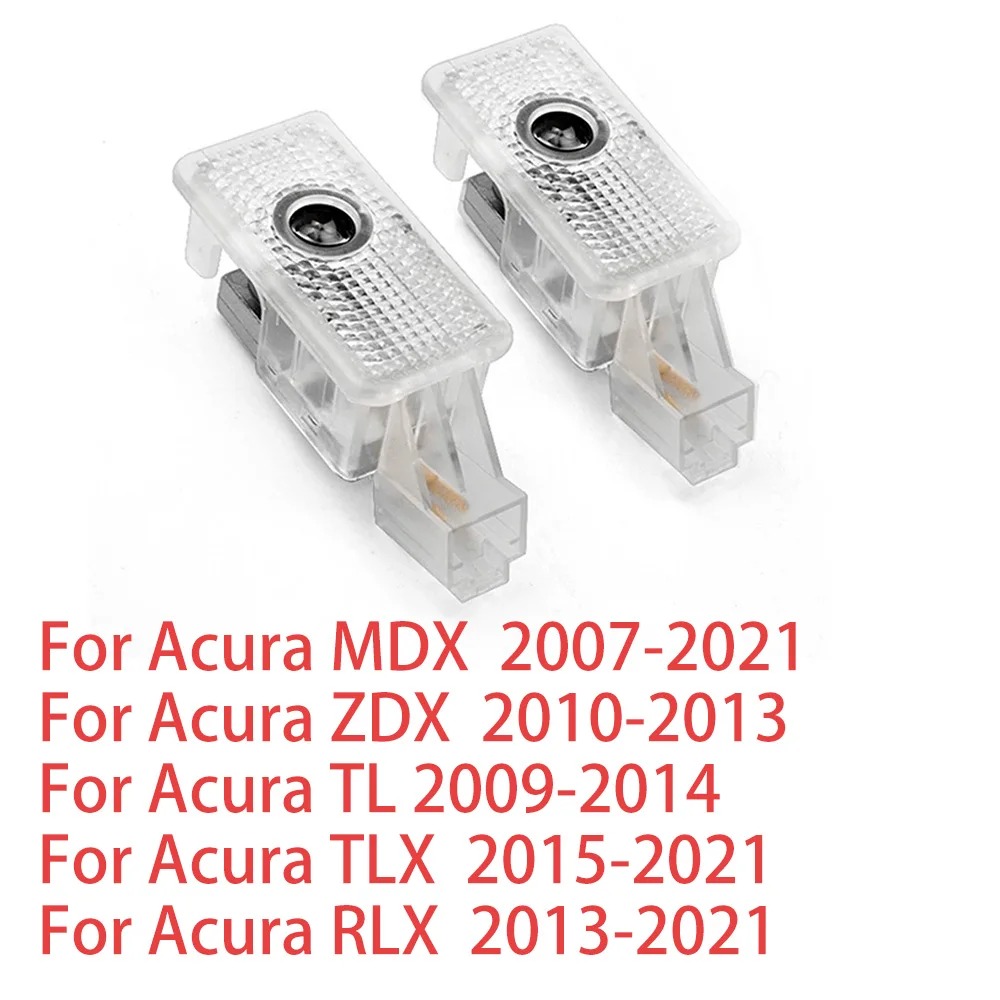 2 uds para Acura MDX 2007 - 2017 2018 2019 2020 2021 ZDX TL TLX RLX luz de bienvenida para puerta de coche Logo LED proyector láser lámpara de cortesía