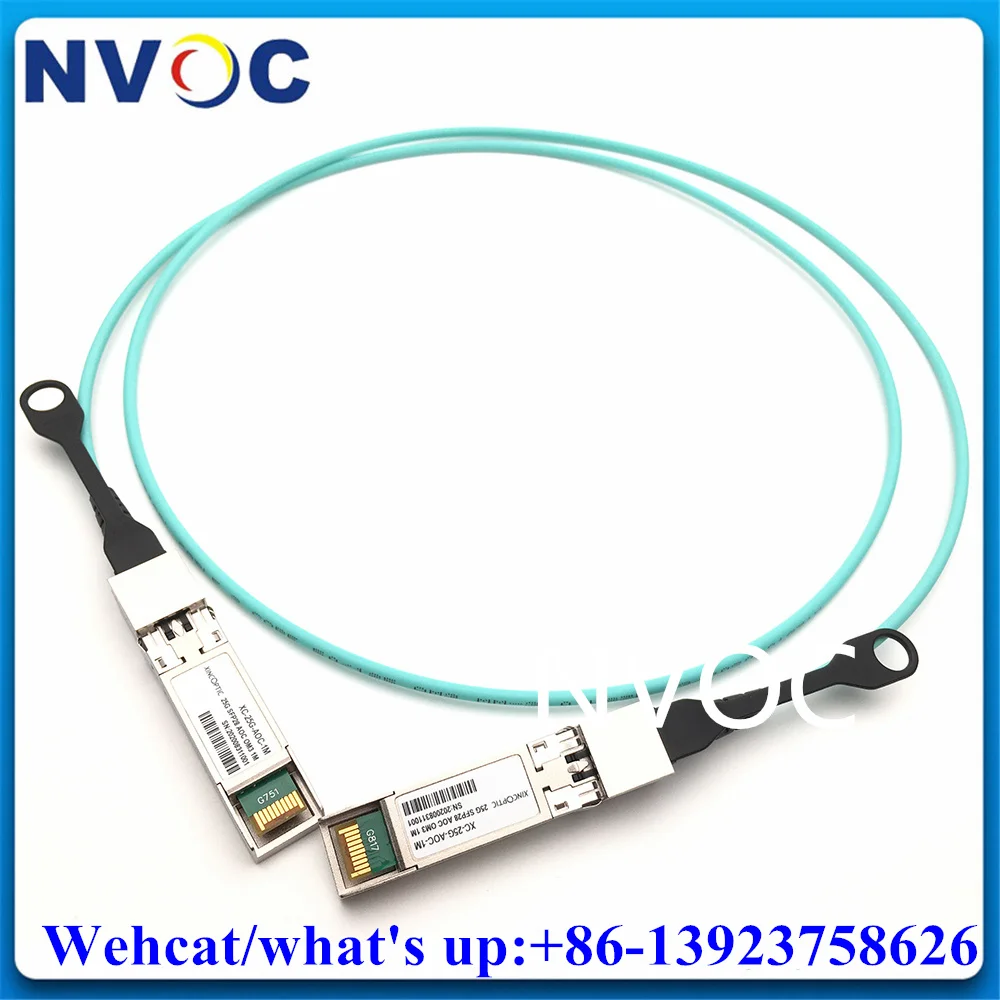 5Pcs 25G SFP28 AOC OM3 2M Cable,2Meter SFP28-25G-AOC2M to QSFP28 50/125 Multimode Active Optical Patch Cord