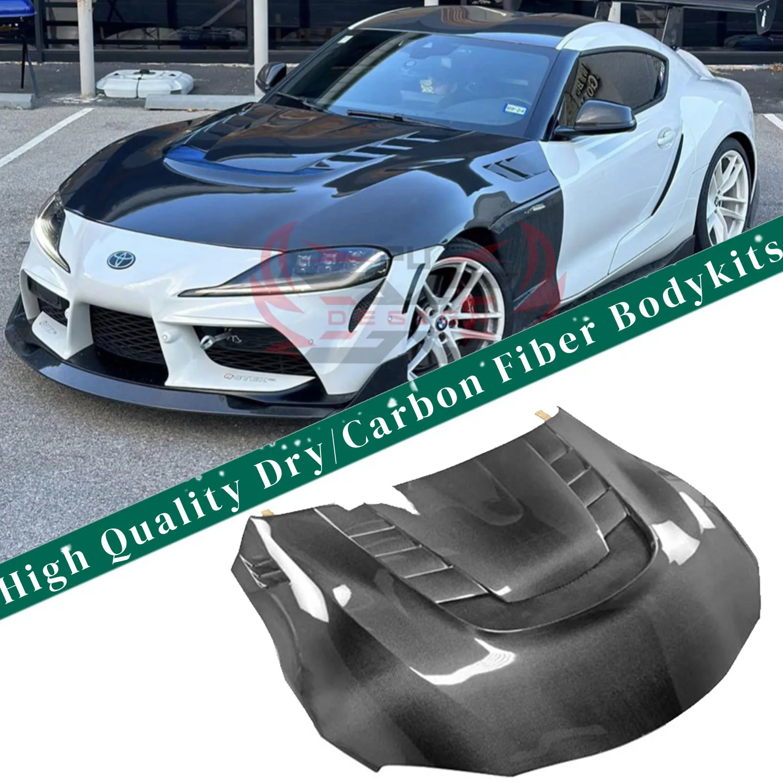 

Лидер продаж: карбоновый капот (крышка двигателя) для Toyota Supra A90 A91 MK5, стиль Var