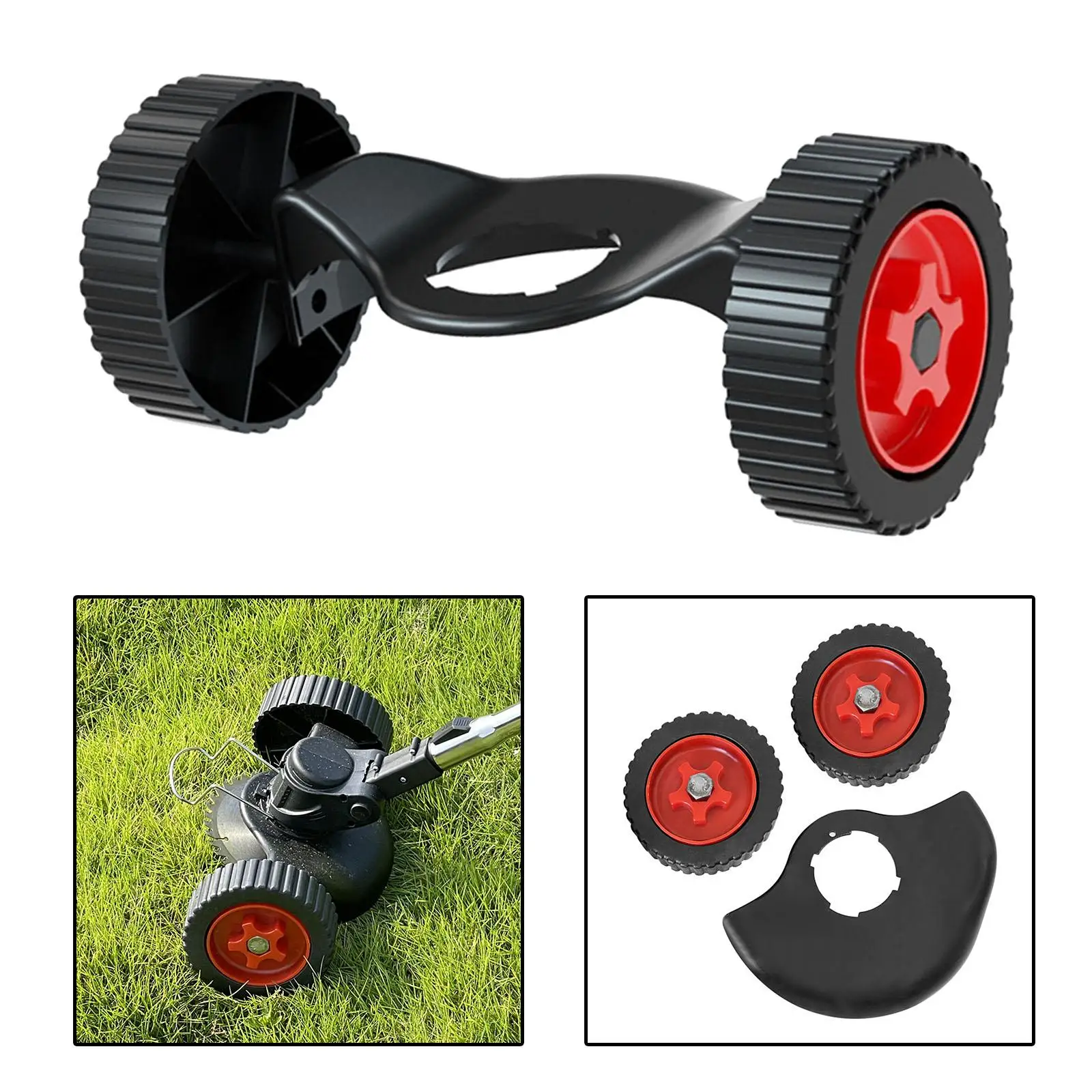 8 Inches Grass Trimmer Wheels Garden Spare Parts Lawn Mower Wheels for Pruning