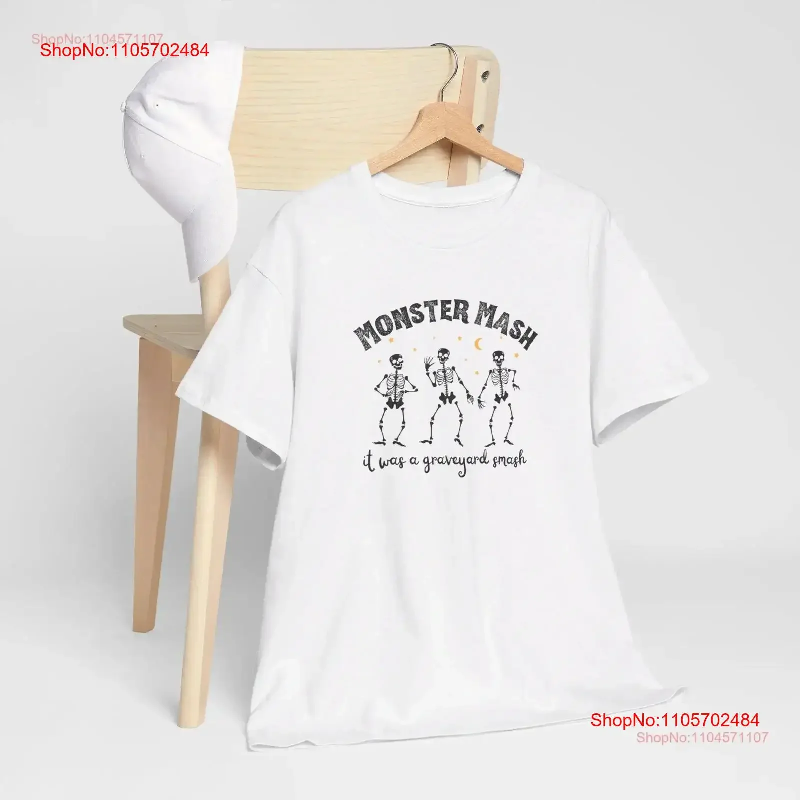 Monster Mash T Shirt Halloween Skeleton Spooky Season Dancing Skeletons Retro Vintage Costume vintage Washed Stretched Soft