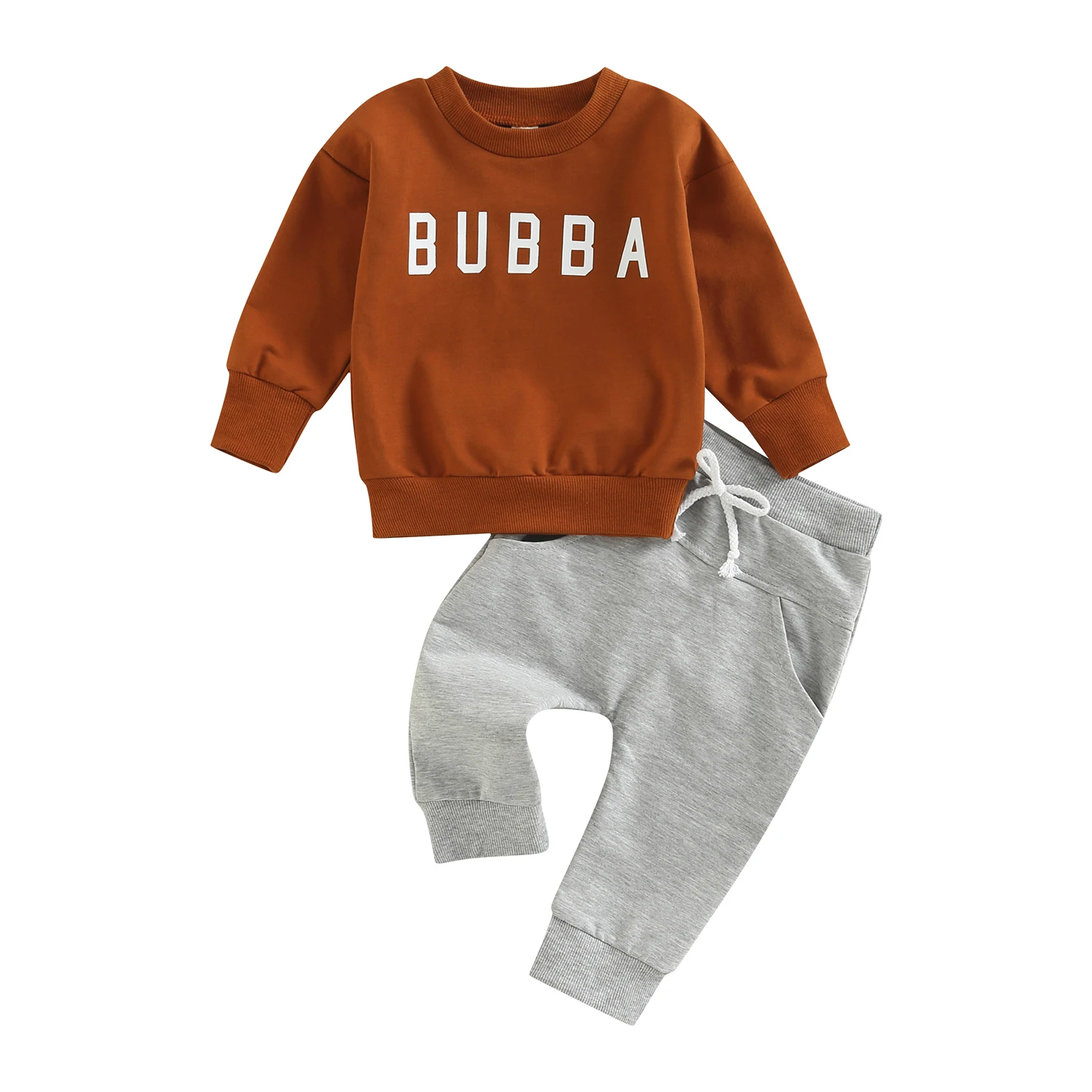 

Kids Baby Girls Boys Clothes Costume Long sleeve Letter Tracksuit Tops Pants Children Spring Outfits Baby Set infantil Newborn