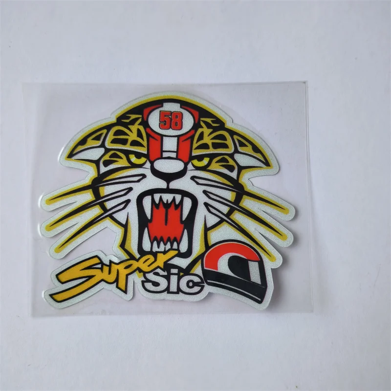 Super Sic Marco Simoncelli 58  Stickers  Motorcycle Bike Helmets Decals  Motocross Sticker Reflective Motor decals