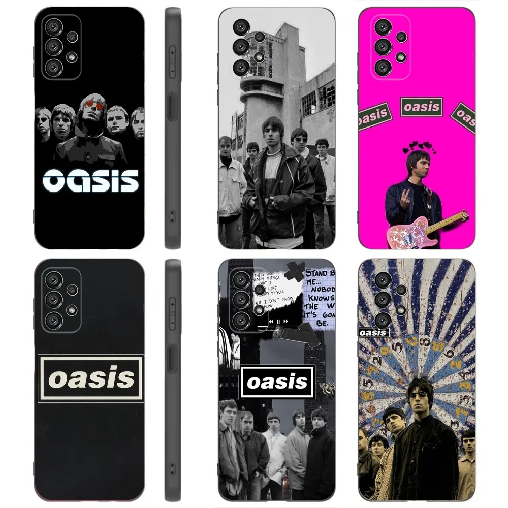 Band O-oasis  Phone Case For Samsung Galaxy A91,A80,A73,A72 ,A71,A53A52,A32 ,A31A22,A21s,A20,Black Cover