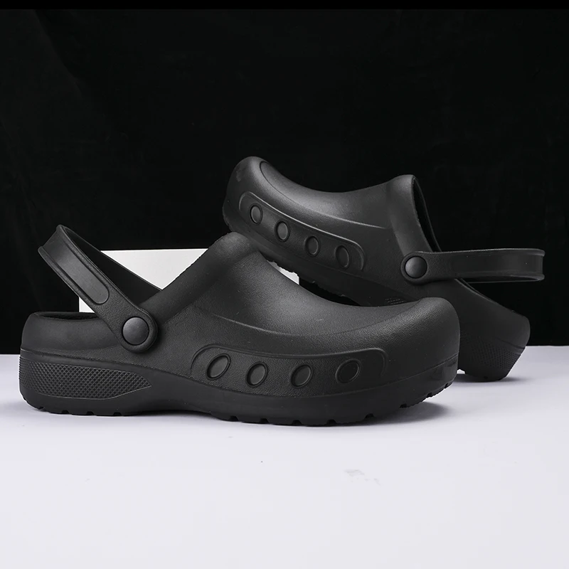 EVA Injection Shoes Anti-slip Outsole Comfortable Garden Clogs Men Chef Clogs Men Kitchen Shoes Waterproof Sandal Big shoes 46