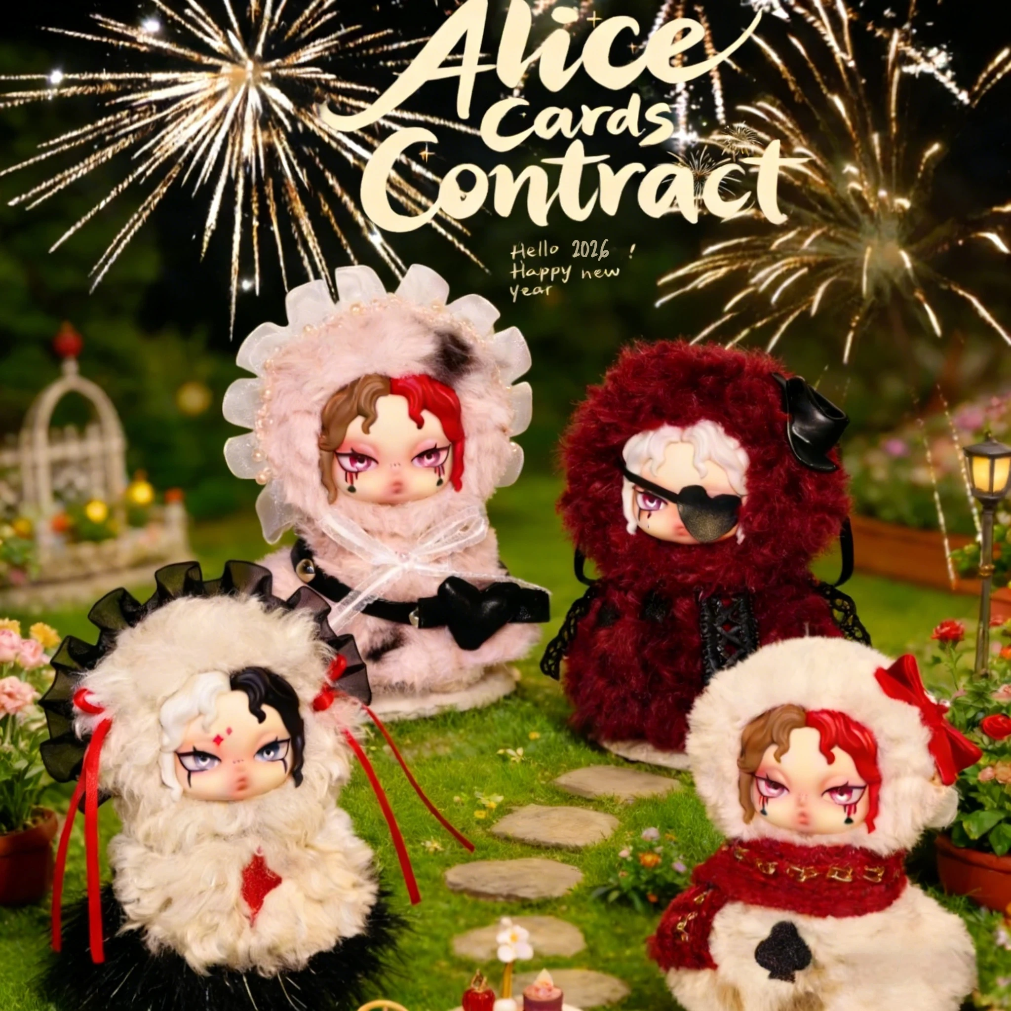 

【В наличии】Плюшевая игрушка-сюрприз Alice Cards Contract Series: мягкая, красивая кукла, изысканный плюшевый брелок для рюкзака, реквизит для вечеринок, подарок