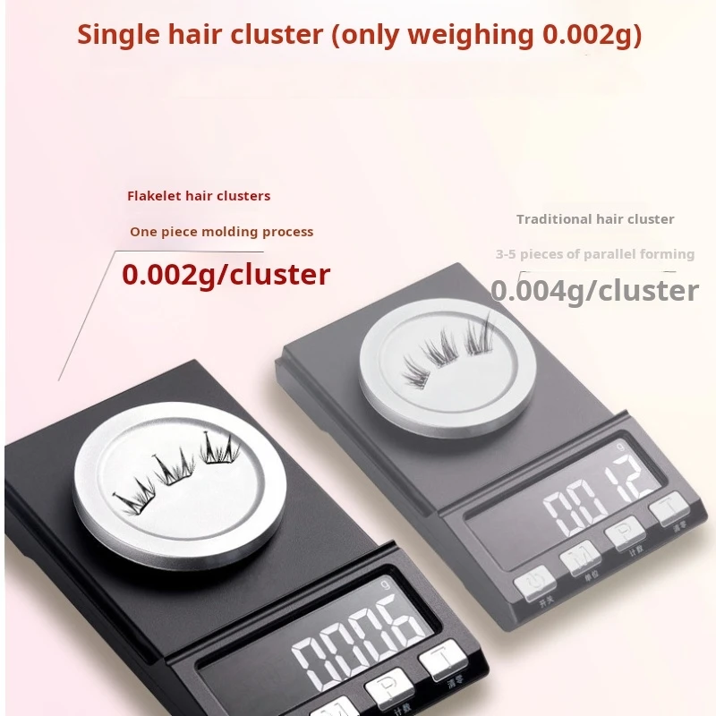 자체 접착 가짜 속눈썹 클러스터 확장 부드러운 얇은 속눈썹 은은한 메이크업을 위한 보이지 않는 밴드 간편한 적용