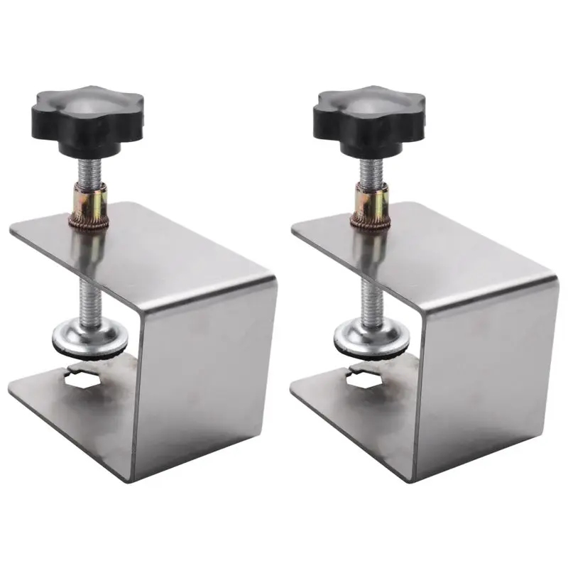 Y39A-4Pcs Woodworking Jig Cabinet Tool Home Furniture Accessories Steel Drawer Front Installation Clamps Drawer Panel Clips