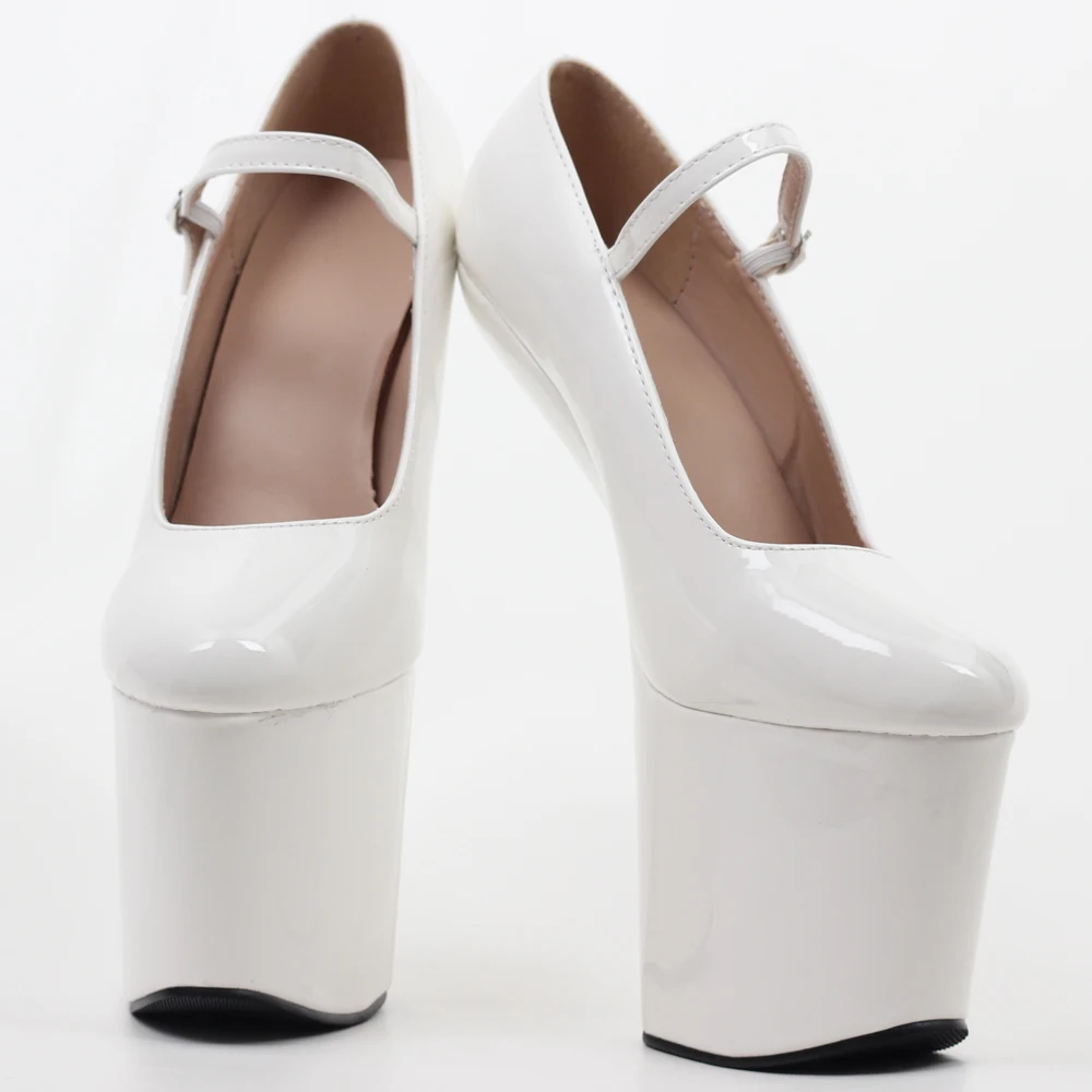

8" Platform Hoof High Heels Unisex Cosplay Plus Size Pump Shoes Size36-46