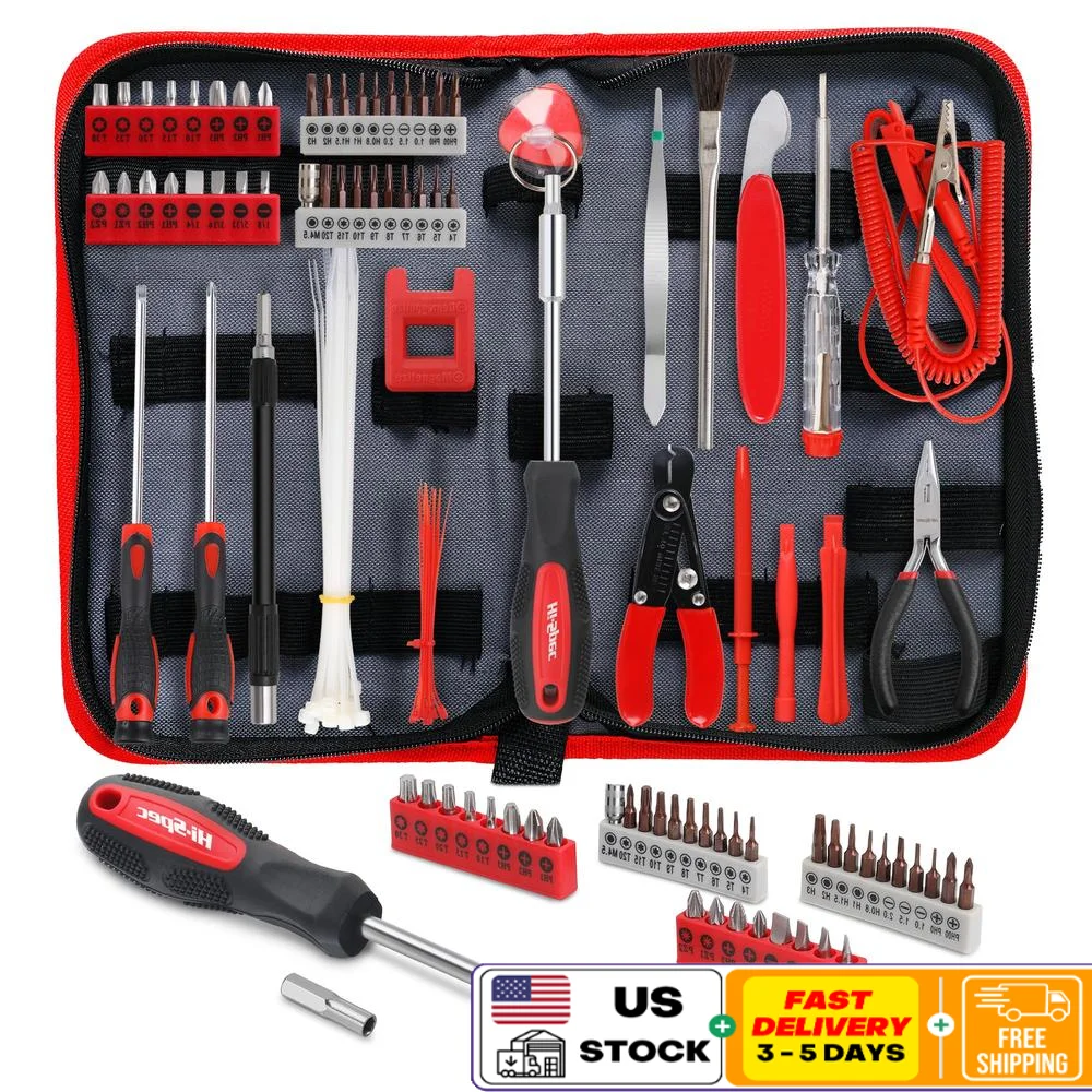 56-częściowy zestaw narzędzi do naprawy elektroniki Zestaw precyzyjnych końcówek wkrętakowych Szczypce z długimi końcówkami Szczypce do zdejmowania izolacji Zaciski na zamek błyskawiczny Podważ Przyssawka Utility