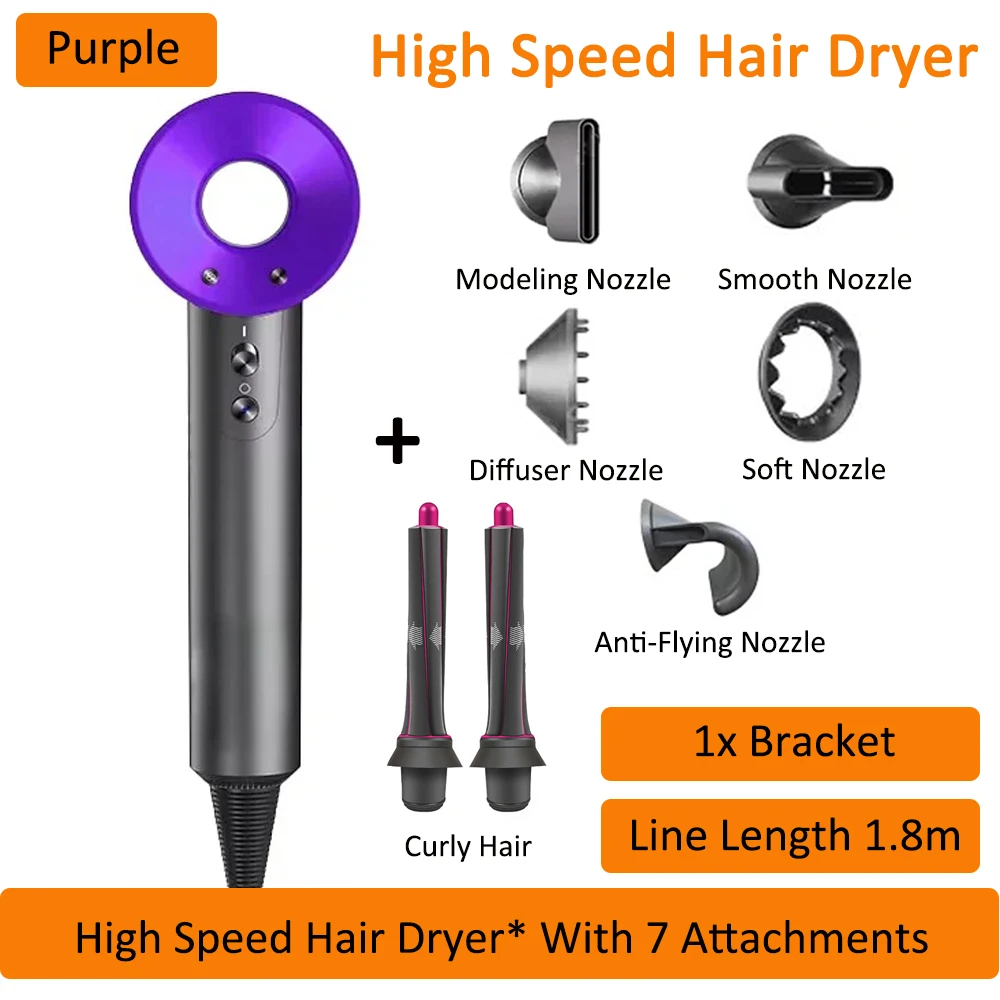 

Anion Hair Dryer High Speed Powerful Motor Thermostatic Control for Safe Drying Professional Haircare Appliance