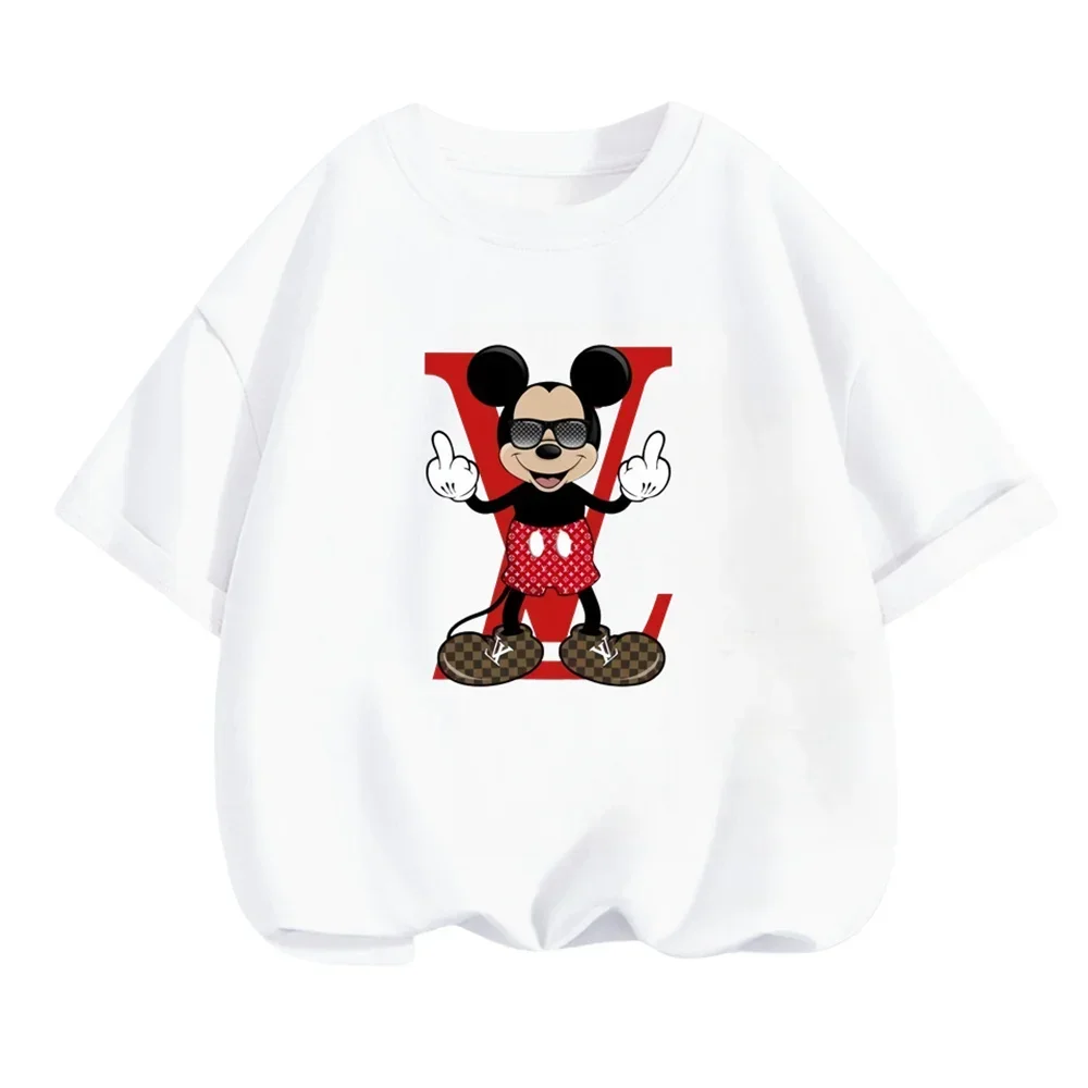 

Disney Children's Clothing Boys Mickey Mouse Short Sleeve Minnie Mouse T-shirt Kids Sweatshirt Child's Clothes Sonic T-shirts