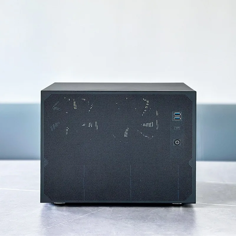 8-Bay NAS Chassis for MATX MB, ATX PSU, Full Height PCIE, Ideal for Storage Solutions