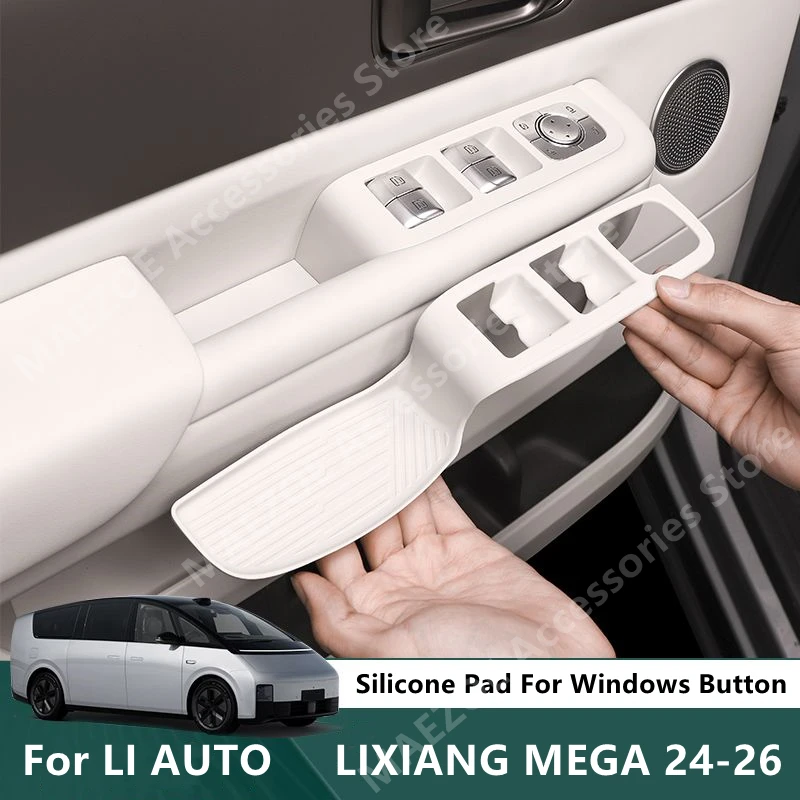 

For LI AUTO LIXIANG MEGA 24-26 Silicone Pad For Windows Button,Car Interior Decoration Modification Accessories Refit