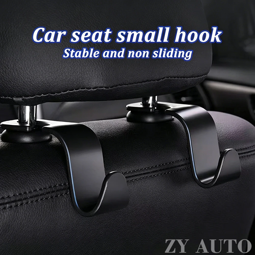 Car Headrest Hooks Hanger for Bags Seat Back Organizer Holder Clips Auto Fastener Hooks Car Storage Interior Accessories