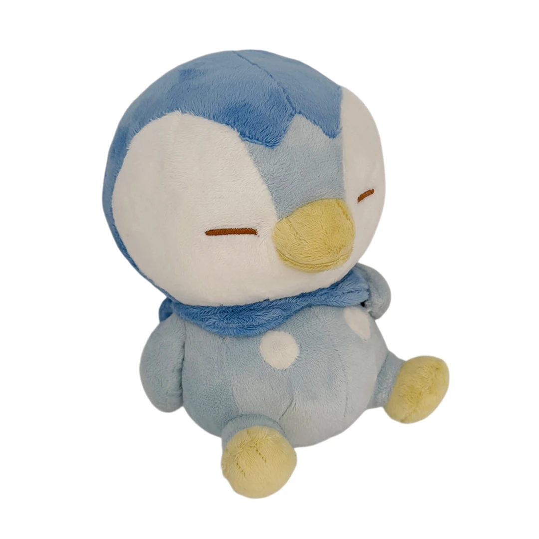 Pikachu Peluche Pokemon Sleeping Piplup Plush Toy Huggable Blue Penguin Stuffed Anime Doll Collectible Gift for Kid