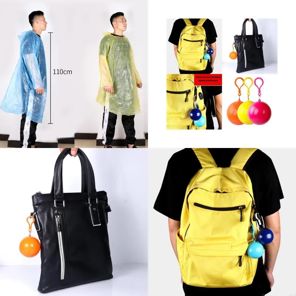 

Portable Disposable Emergency Raincoats, Foldable Keychain Raincoats, Ball Travel, Hiking, Fishing, Camping, Outdoor B95B