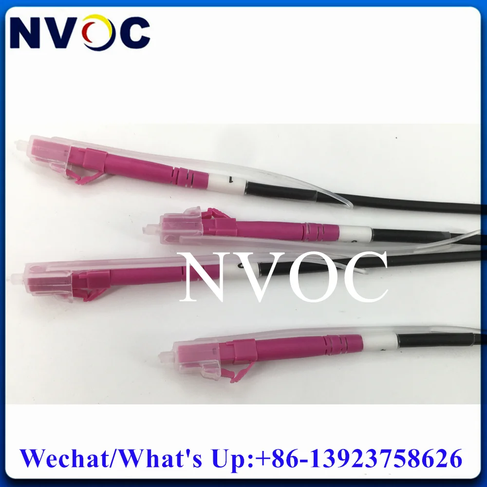 4F OM3-550 OM4 100M 4Core LC PCD310 Portable Field Tactical Reels 4C 50/125 Pink LC Armored Fiber Optic Cable And Panel 185-2/4