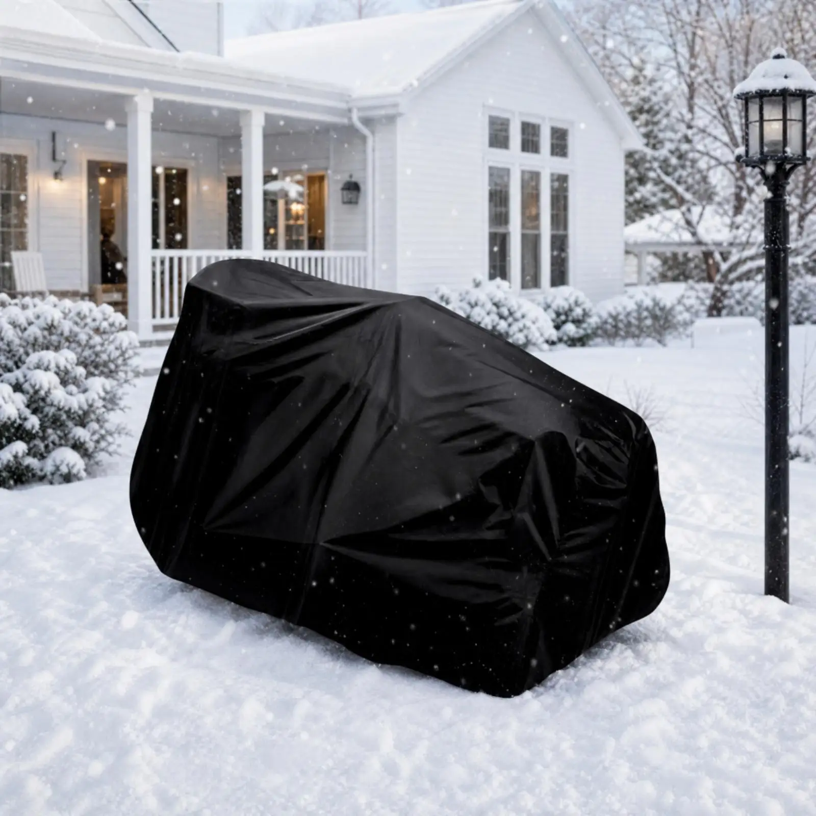 Universal Riding Lawn Mower Cover Heavy Duty Oxford Cloth Anti Rain Snow Dust Shield for Yard Tractor Garden Storage