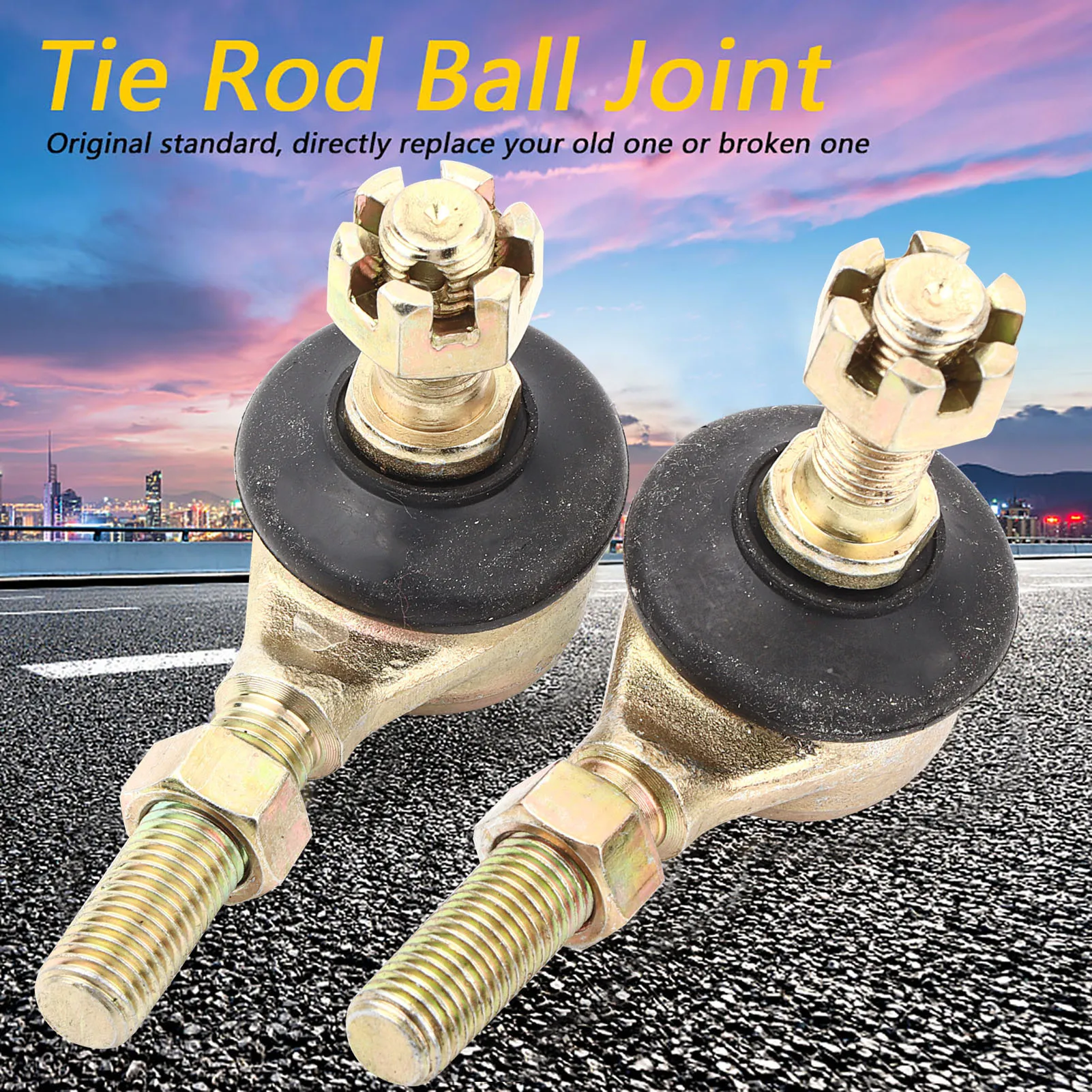 

1 Pair Tie Rod Ball Joint For 70cc 90cc 110cc 125cc 150cc 200cc 250cc ATV Quad Universal