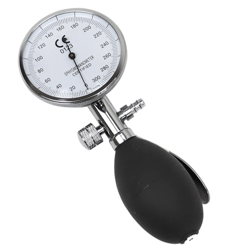 

Manual Blood Pressure Inflation Gauge Pump Dial Accessory for Medical BP Cuff Arm Aneroid Sphygmomanometer Patient Monitor Meter