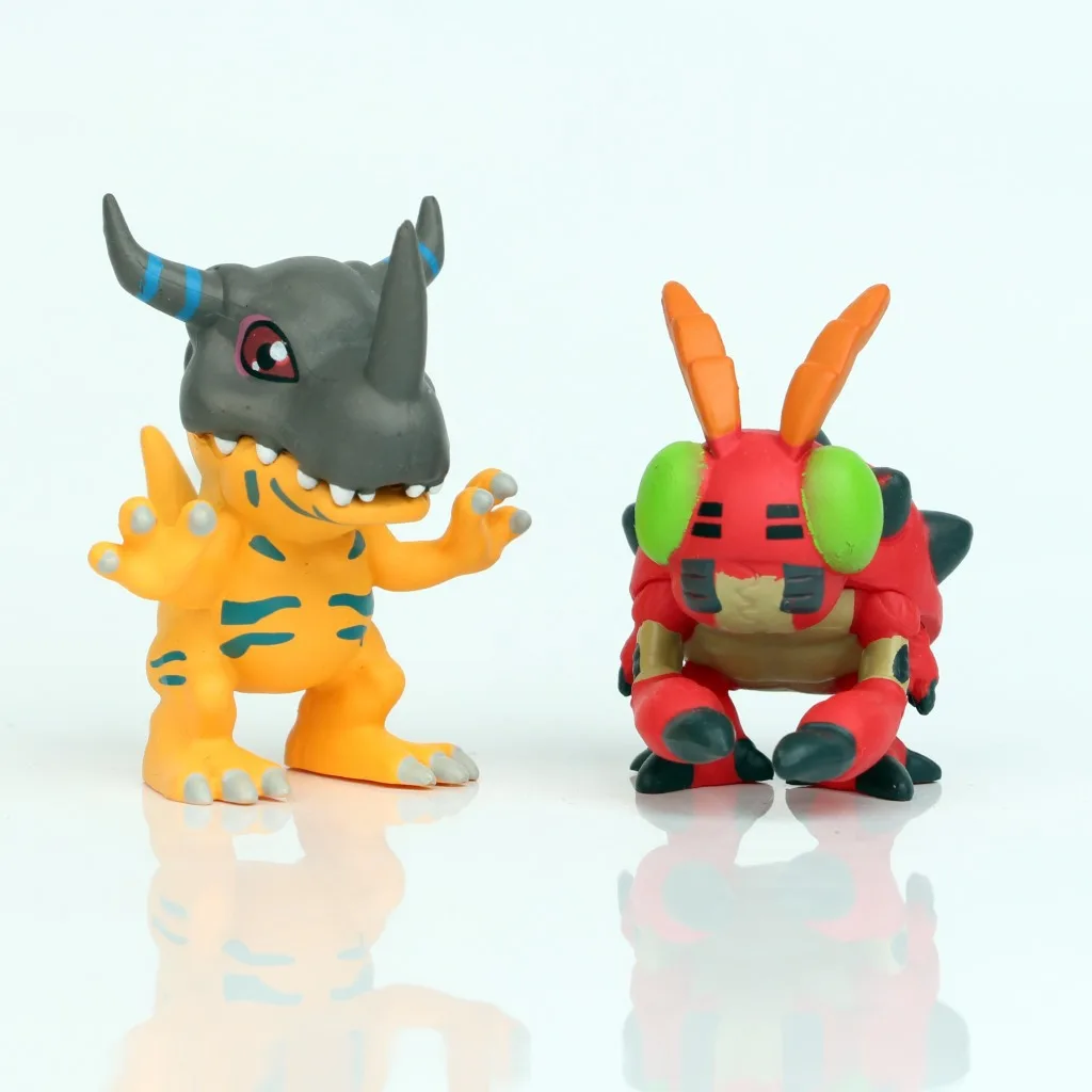 9pcs Anime Digimon Adventure Kawaii Piyomon Tailmon Patamon Tokomon Tentomon Gabumon Agumon Collectible Model Ornament Kids Gift