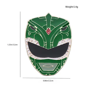 مجموعة دبوس المينا للديناصورات القوية رينجرز ، بدلة المعركة ، خوذة قتالية ، شعار طية صدر السترة ، مجموعة مجوهرات الأنيمي الكلاسيكية ، بالجملة أعلى 10 مبيعات خوذة تأثيري باور رينجر - رقم 1