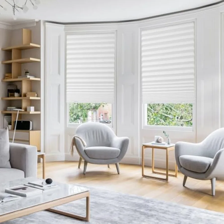 6 عبوات من ستائر التعتيم المطوية، ستائر مؤقتة للنوافذ الداخلية، غطاء ورقي لترشيح الضوء، سهل القطع والتثبيت 36 وات × #2