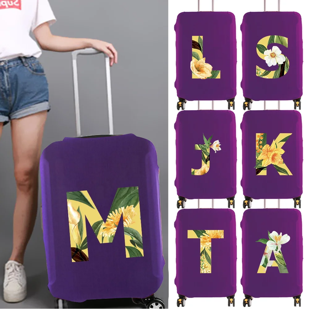 

2025 New Luggage Cover Travel Accessories Protective Case Wear Resistant Multiple Style Options Floral Series 18-32inch