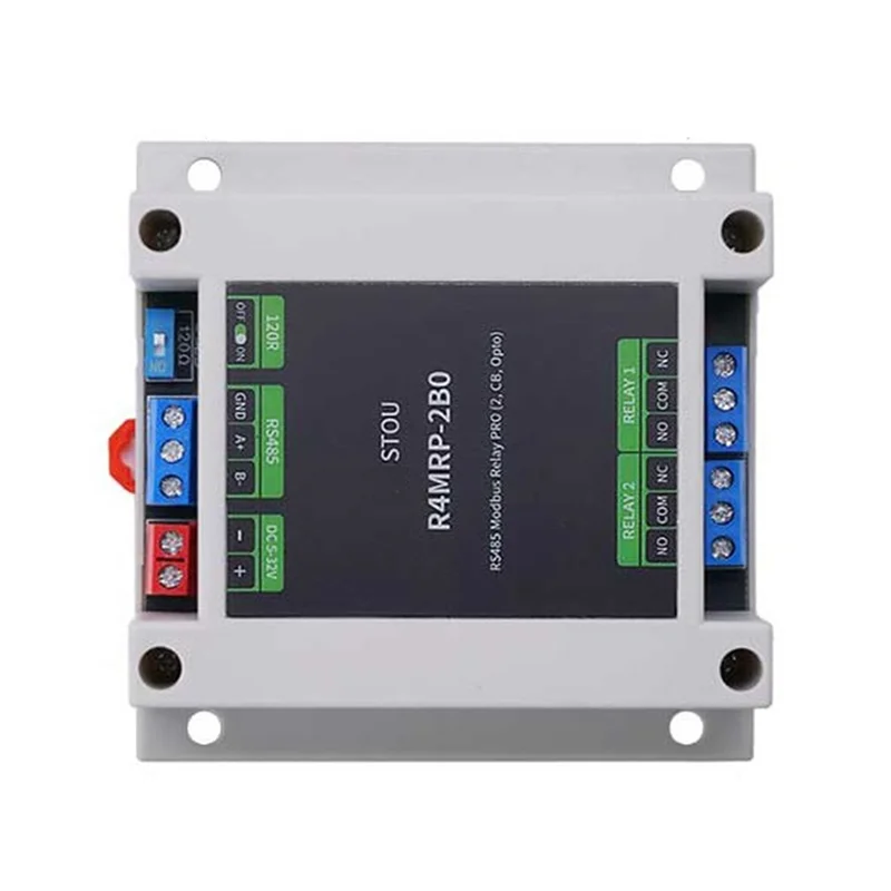 A25P Industrial Grade 2-CH Relay Module RS485 Interface Relay Modbus RTU Protocol Control Optocoupler Isolation
