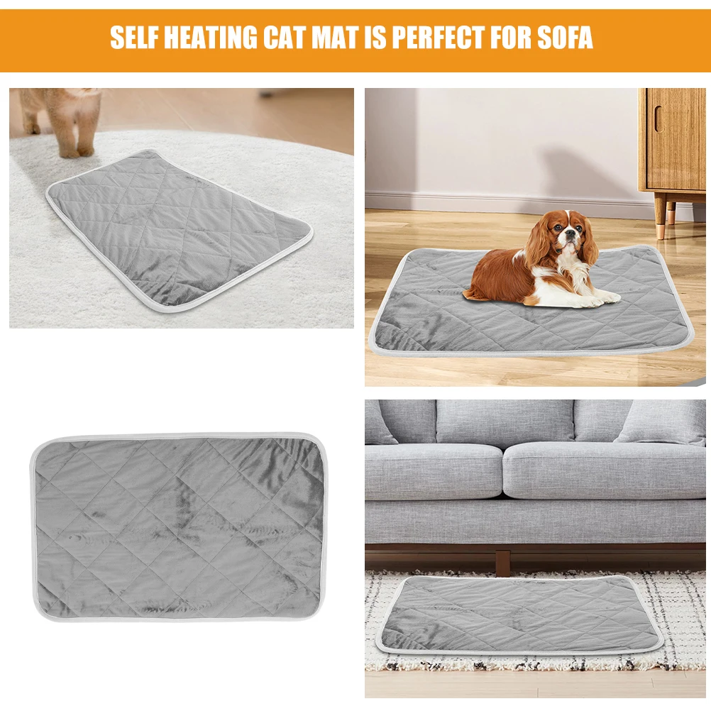 

Large Thermal Self Heating Pet Pad for Dog Bed Crate Floor Car Travel Portable Warm Mat Heated Pet Bed Heated Pads for Pets
