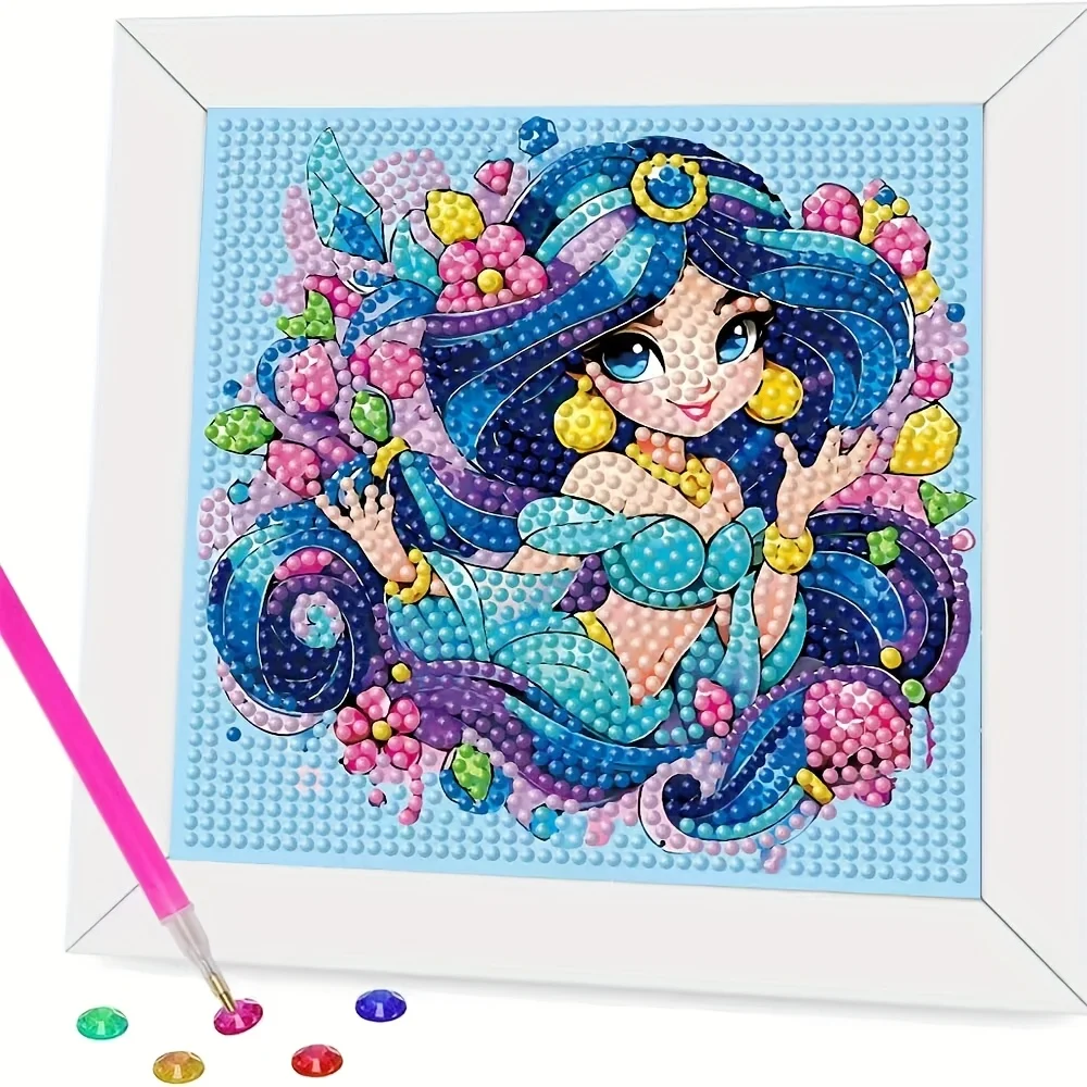 1 szt. Zestaw do malowania diamentami 5D DIY Disney Stitch z narzędziami, ręcznie robiona diamentowa grafika DIY, relaksująca sztuka, dekoracyjny prezent na święta