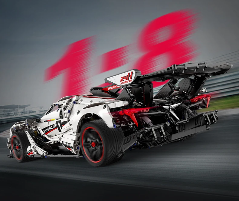 2025 1:8 técnico apollo carro de corrida de controle remoto v12 hypercar blocos de construção cidade rc supercar veículo esportivo tijolos brinquedos do miúdo