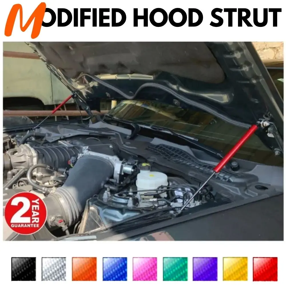 

Front Hood Struts for Ford Mustang (S550) 6th generation 2015-2022 Shock Lift Supports Bonnet Gas Dampers Springs No-Drill