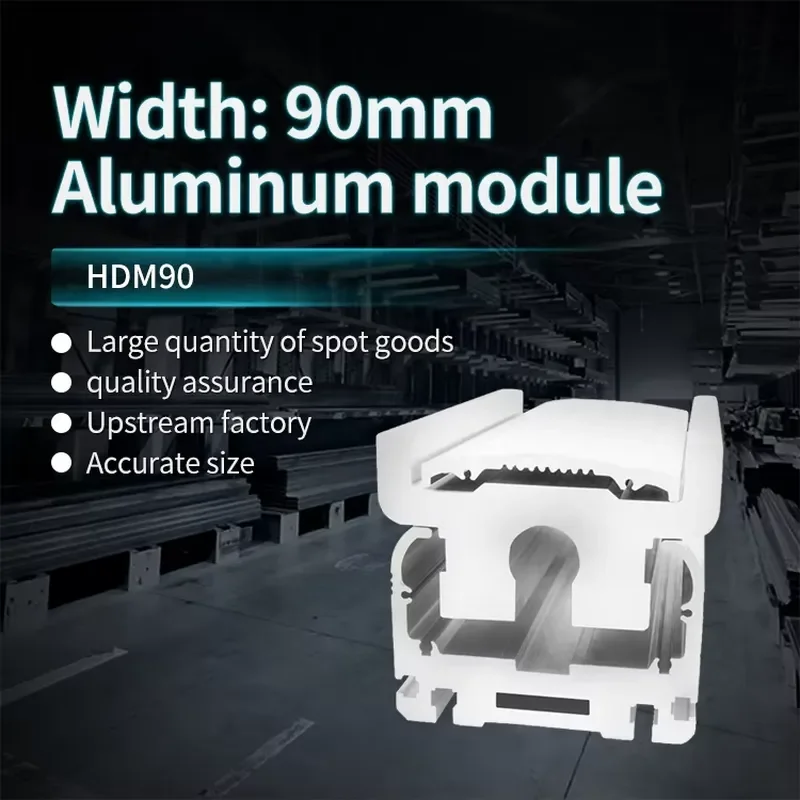 90mm Wide Aluminum Linear Motion Platform Fully Enclosed Slide Module with Screw Drive for Industrial Automation Equipment