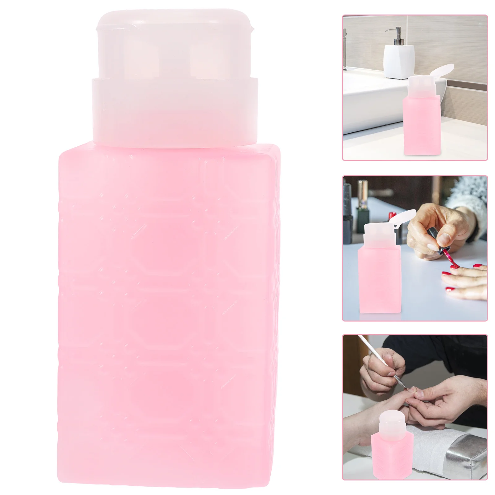 Flacone con pompa portatile riutilizzabile di grande capacità per struccante per dispenser di liquidi da viaggio per dispenser di liquidi per nail art