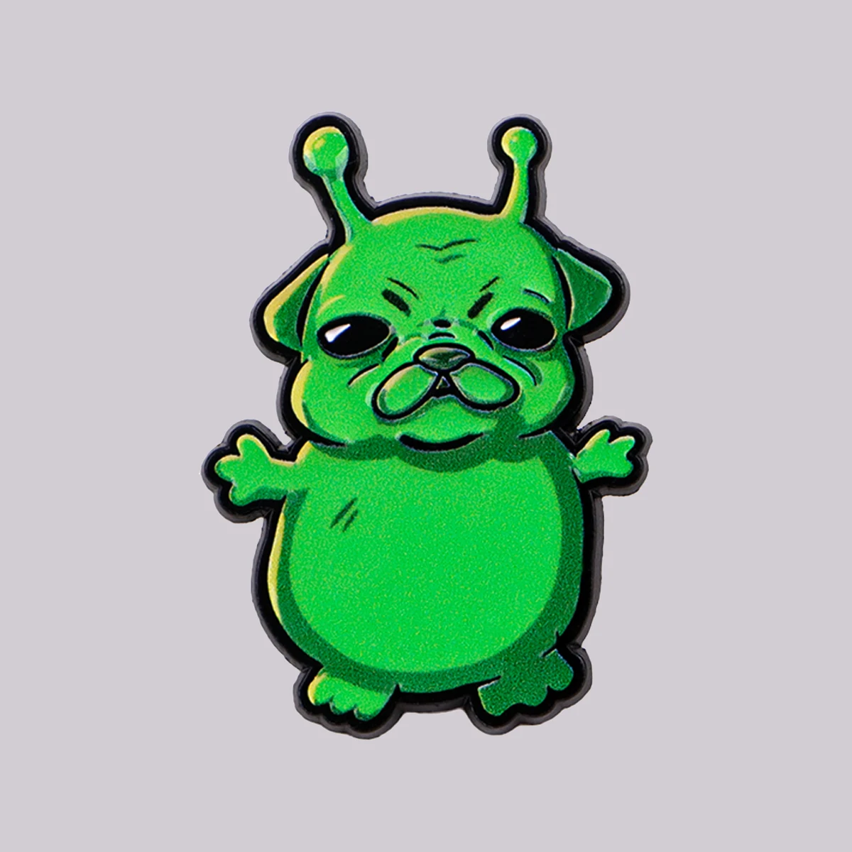 Cute Alien Dog Enamel Pin Funny Brooch Lapel Pins Badge on Backpack Clothing Accessories Fashion Jewelry Friends Gifts