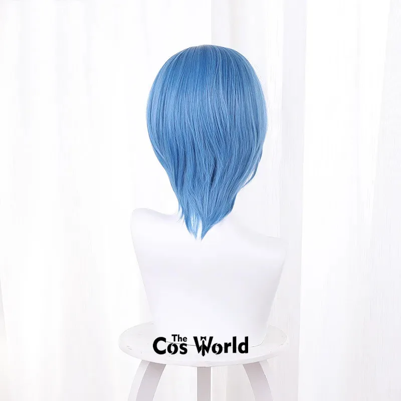Love Live Superstar Liella Wakana Shiki Blue 35cm Short Anime Cosplay Wigs Fiber Heat Resistant Synthetic Hair + Wig Cap