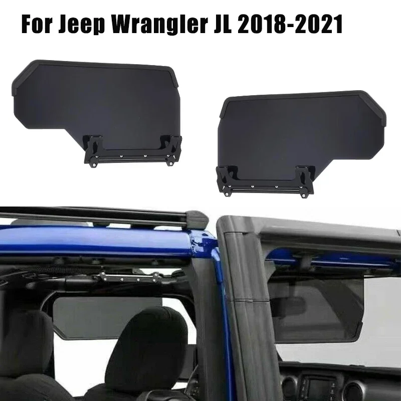 

Axis Side Sun Visor Car Side Window Sunshade for Jeep Wrangler JL 2018-2021 Windshield Sunshade Sun Visor Protect from Sun Glare