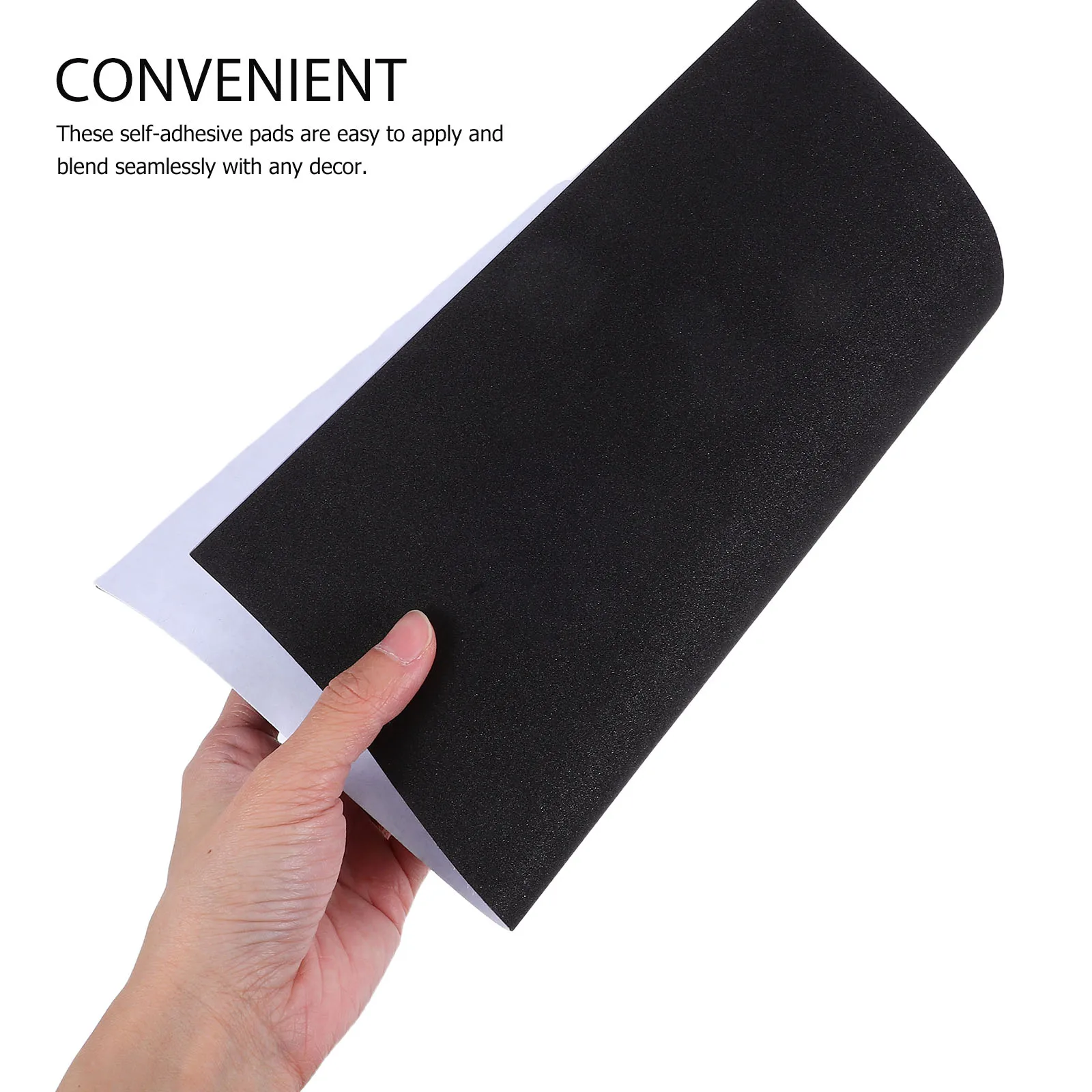 

10pcs Shockproof Foam Pads Adhesive Insulation Sound Dampening Floor Protection for Chairs Tables Wood Floors Black Vibration