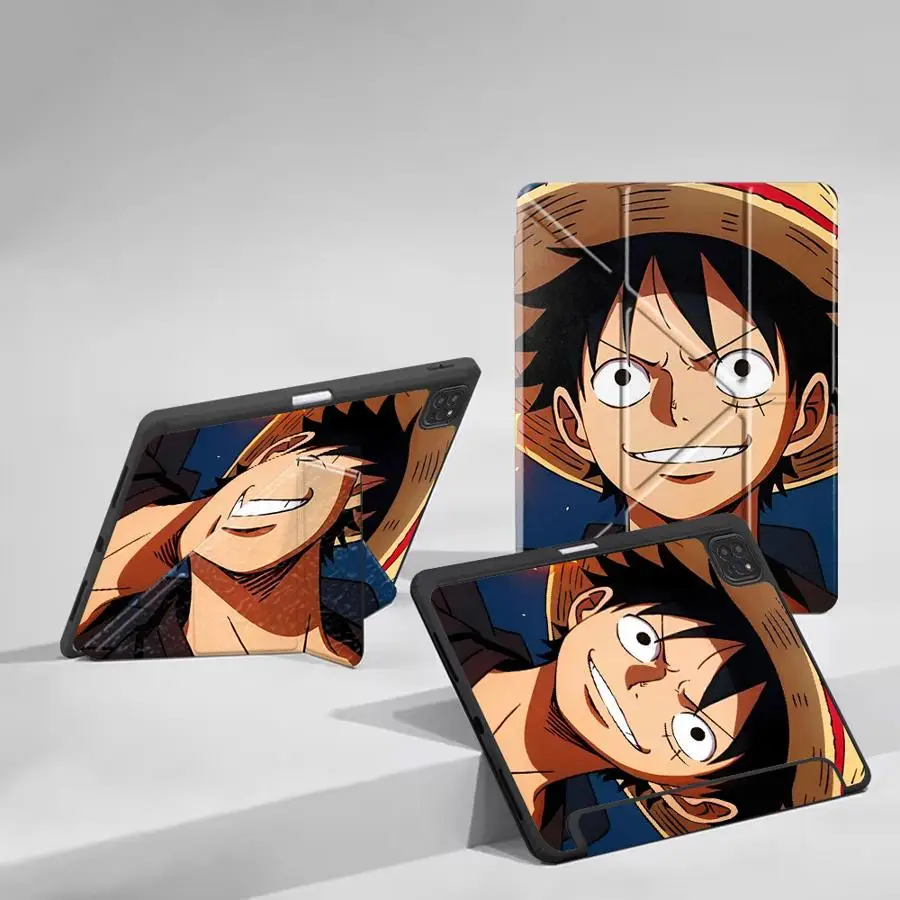 capa-suporte-one-piece-luffy-para-tablet-ipad-pro-2025-air-4-5-m3-m2-m4-11-polegadas-mini-6-7-pro-11-10-9-8-7ª-geracao-129-polegadas