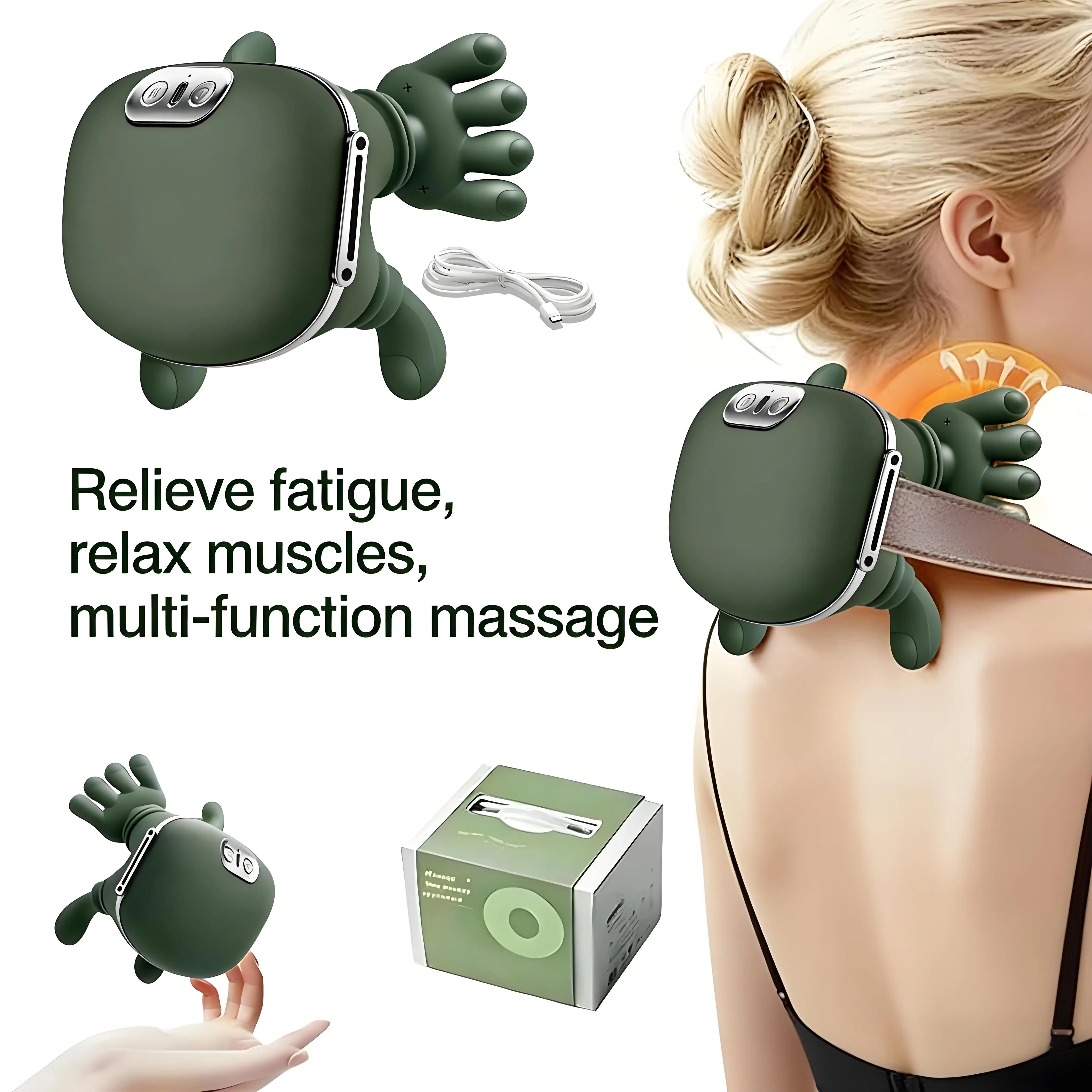 

Bionic Finger And Shoulder Massager Wireless Shoulder And Back Body Relaxation Massage Shawl Trapezius Neck Cervical masajeador