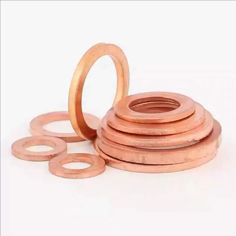 Height 2.0mm Thickness - Inner-Dia. 15 16 17 18 19 20 21 22 23 24 25 26 27 28 29 30 31mm Copper Flat Washer Sealing Fastener