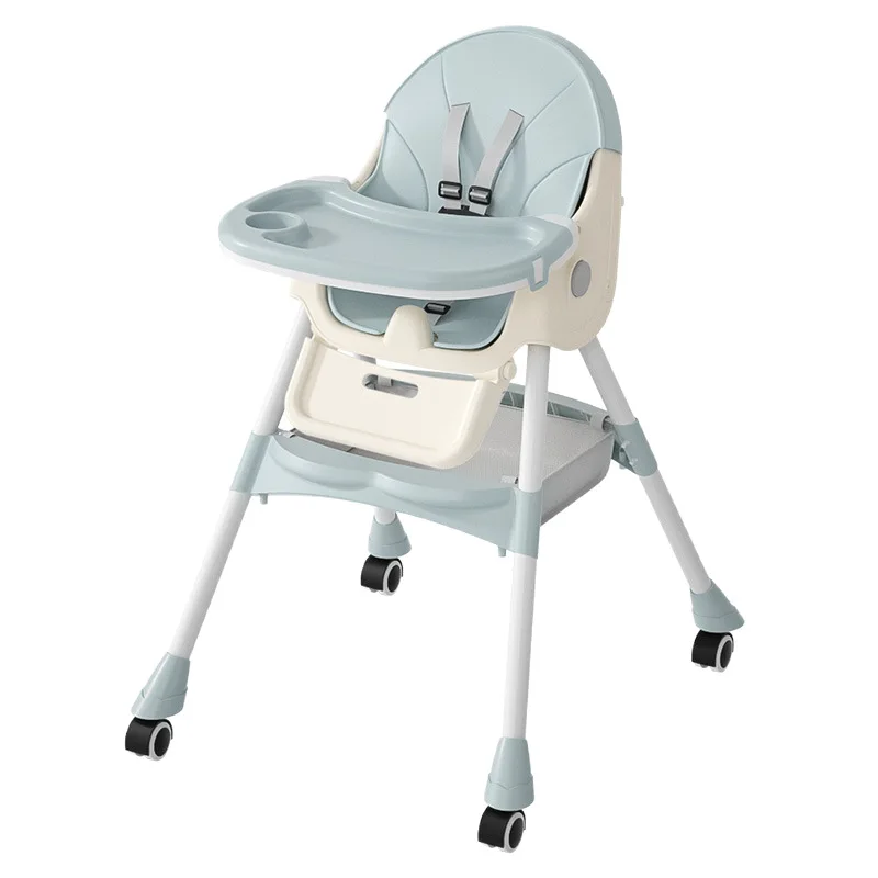 كرسي طعام للأطفال يمكن للأطفال الجلوس أو الاستلقاء كرسي هزاز لتدريب الأطفال طاولة طعام قابلة للتعديل متعددة المستويات