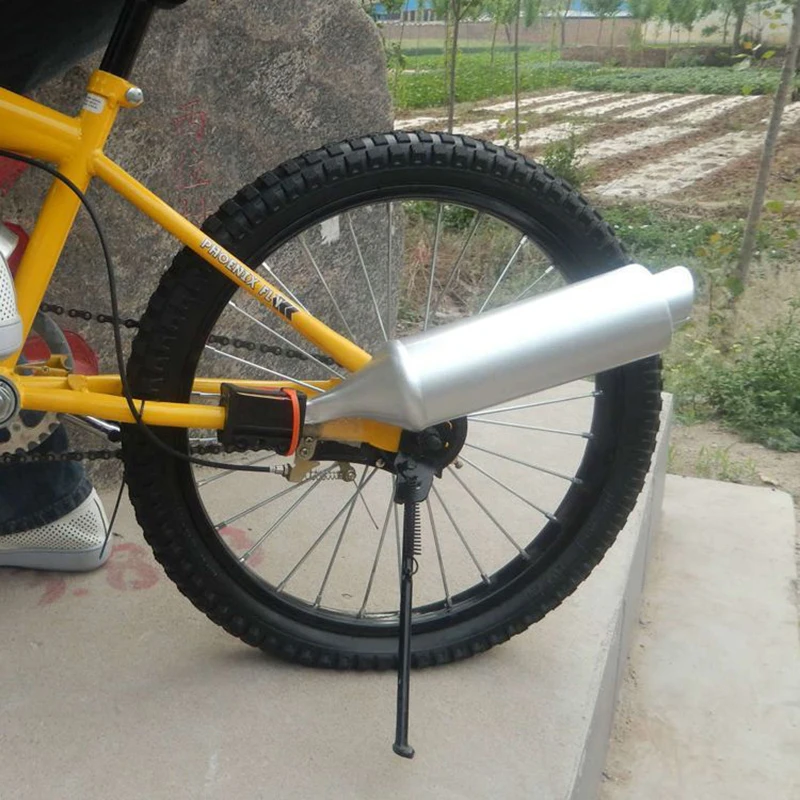 Bicycle Exhaust Pipe Sounder Mountain Bike Cool Play Bell Spoke Horn 6 Different Turbo Motorcycle Sound Effects