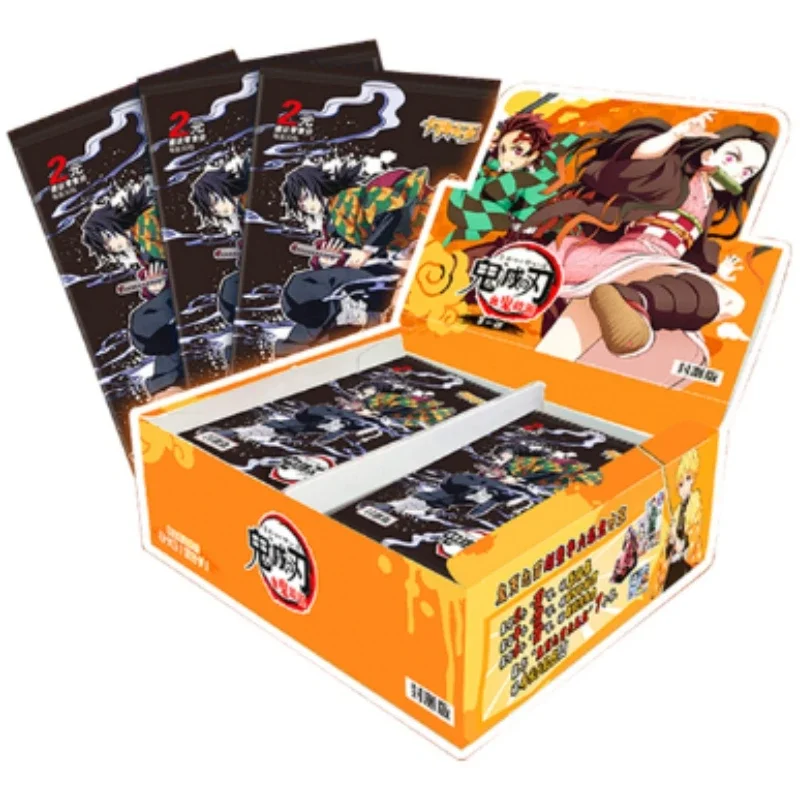 New Anime Demon Slayer Cards Box Hobby Collection TCG Playing Game Kamado Tanjirou Kamado Nezuko Character Card