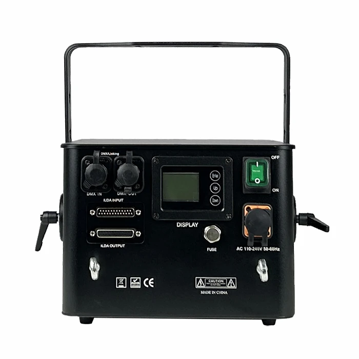 Outdoor-Laserlicht wasserdicht 10 W 15 W 20 W 3D-Animationsstrahlscanner RGB ILDA Laserprojektor DMX Weihnachtsbühnenlicht – Detail 4