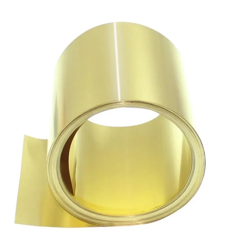 

1meter Thickness 0.1/0.2/0.3/0.5mm 50mm Wide 1Meter Thin Brass Strip Brass Sheet gold film Brass Foil Brass plate H65