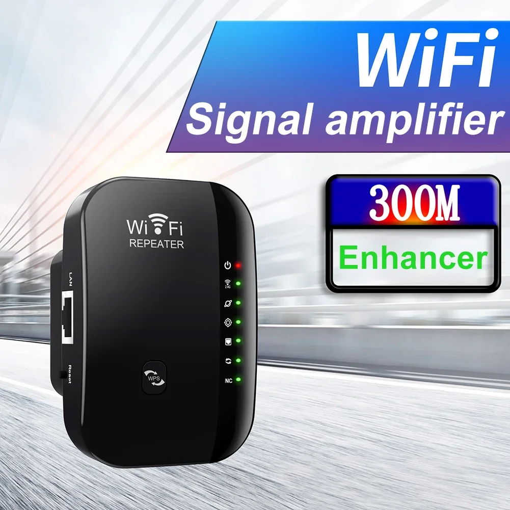 300Mbps WiFi Repeater Wireless Signal Amplifier Extended 802.11N Long Range Network Enhancer WiFi Router for Home Office